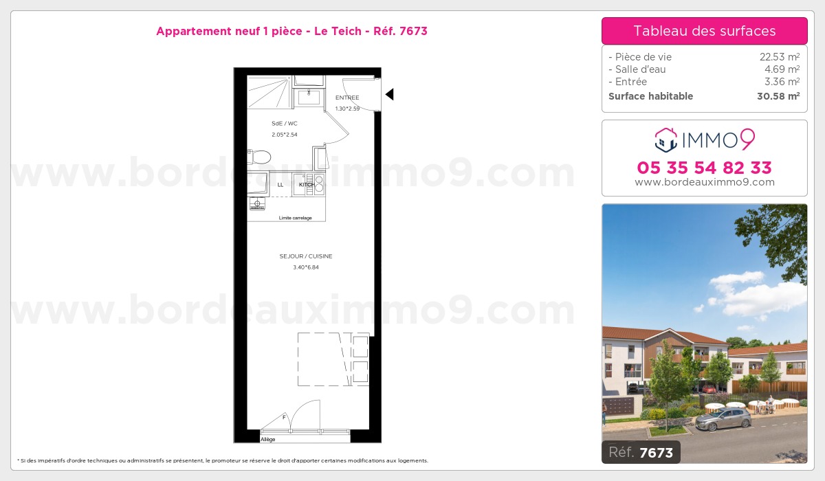Plan et surfaces, Programme neuf Teich Référence n° 7673