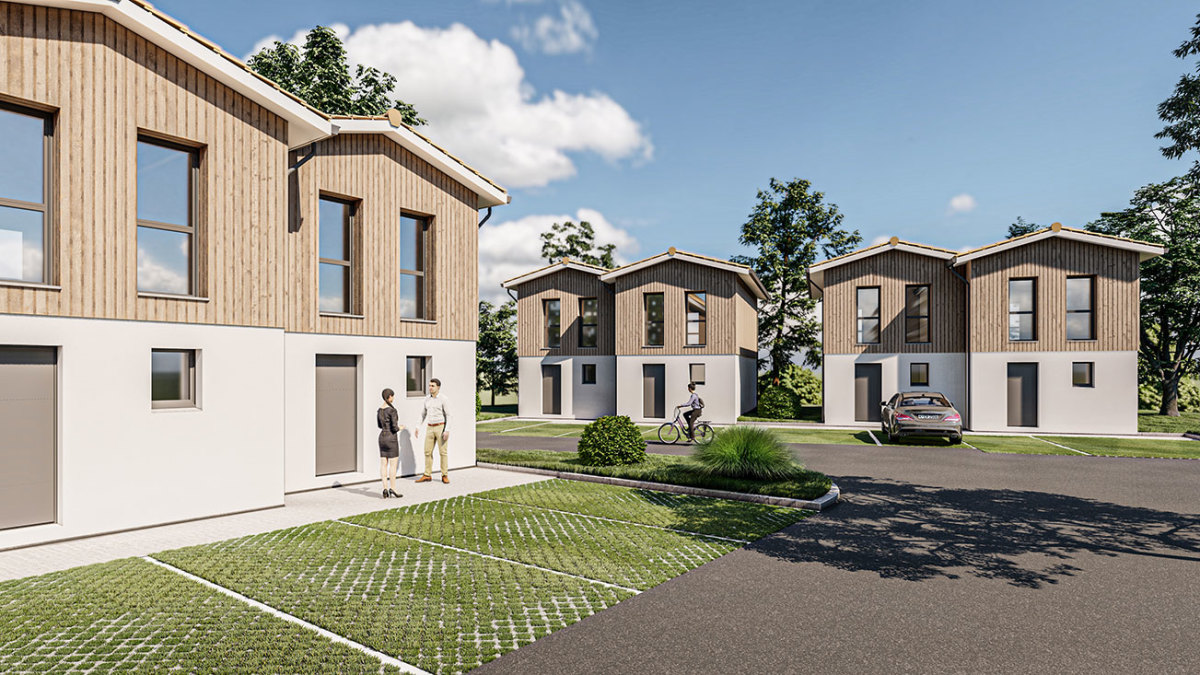 Programme neuf Clos Ombrière : Maisons neuves à Lacanau référence 7679, aperçu n°6