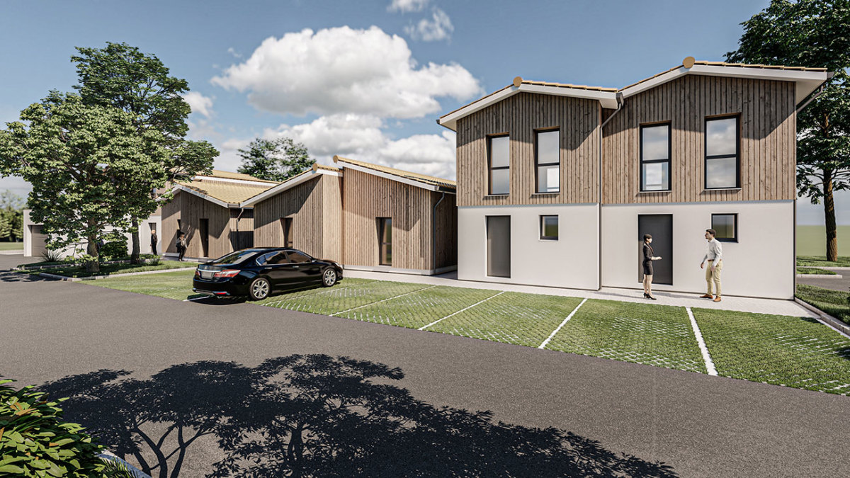 Programme neuf Clos Ombrière : Maisons neuves à Lacanau référence 7679, aperçu n°7