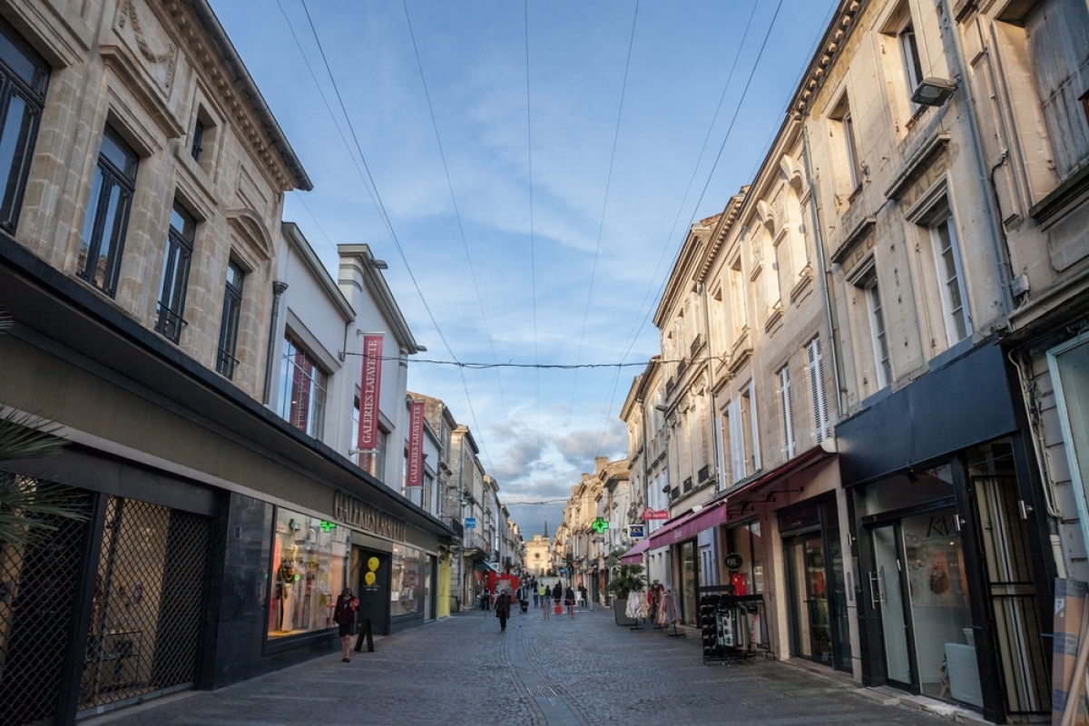 Vue sur le centre-ville de Libourne