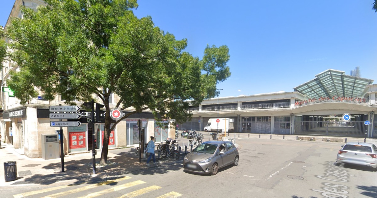 vue sur le marché des Capucins